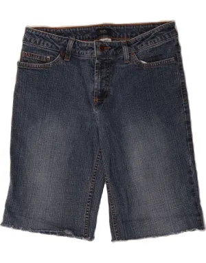 MOSSIMO Womens Stretch Denim Shorts US 4 Small W28  Blue Cotton Durable Stitching Chic Ensemble