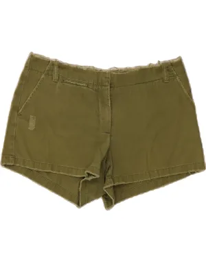 Tailored Style J. CREW Womens Low Fit Chino Shorts US 8 Medium W32  Khaki Cotton