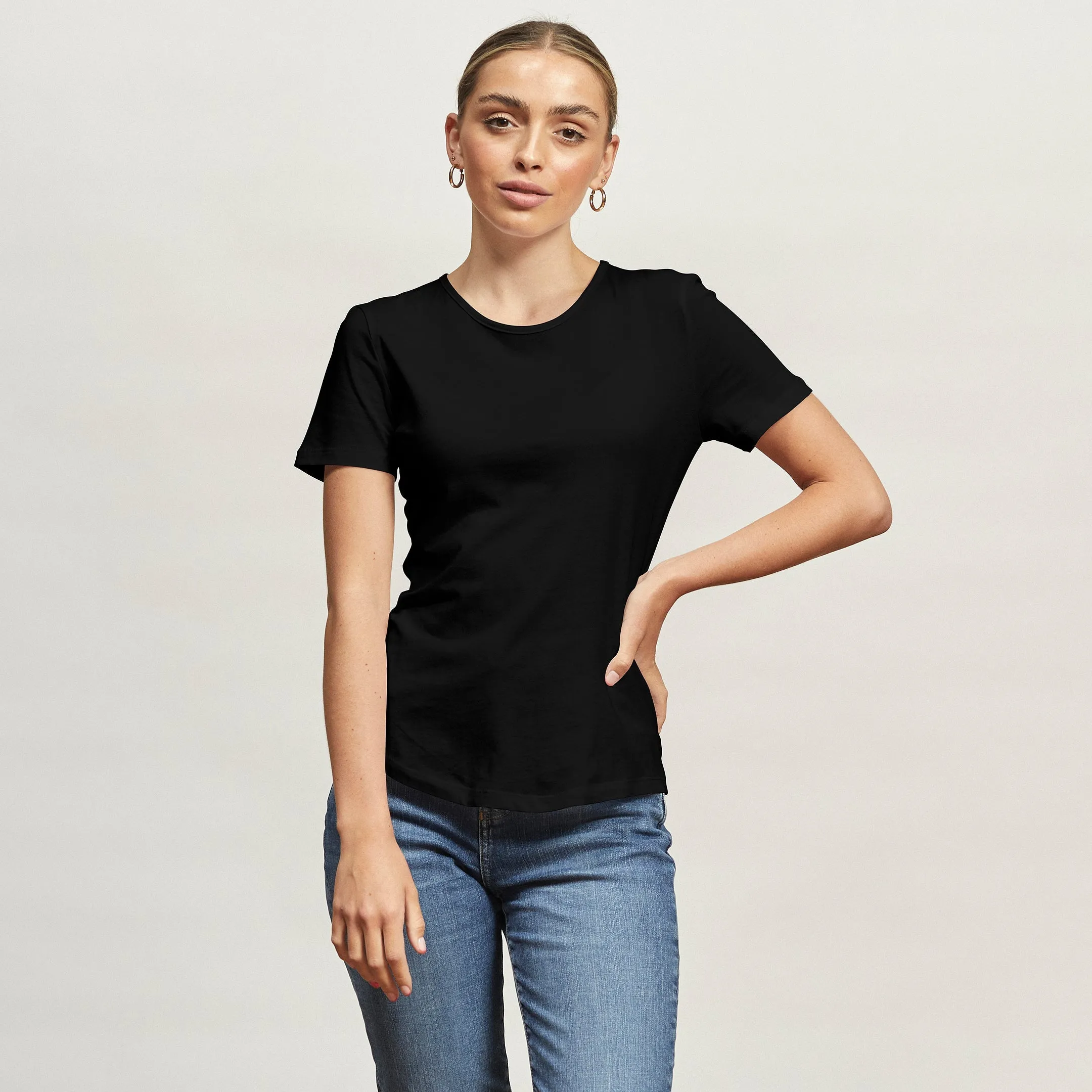 Cotton Crew Tee Breathable Fit Design