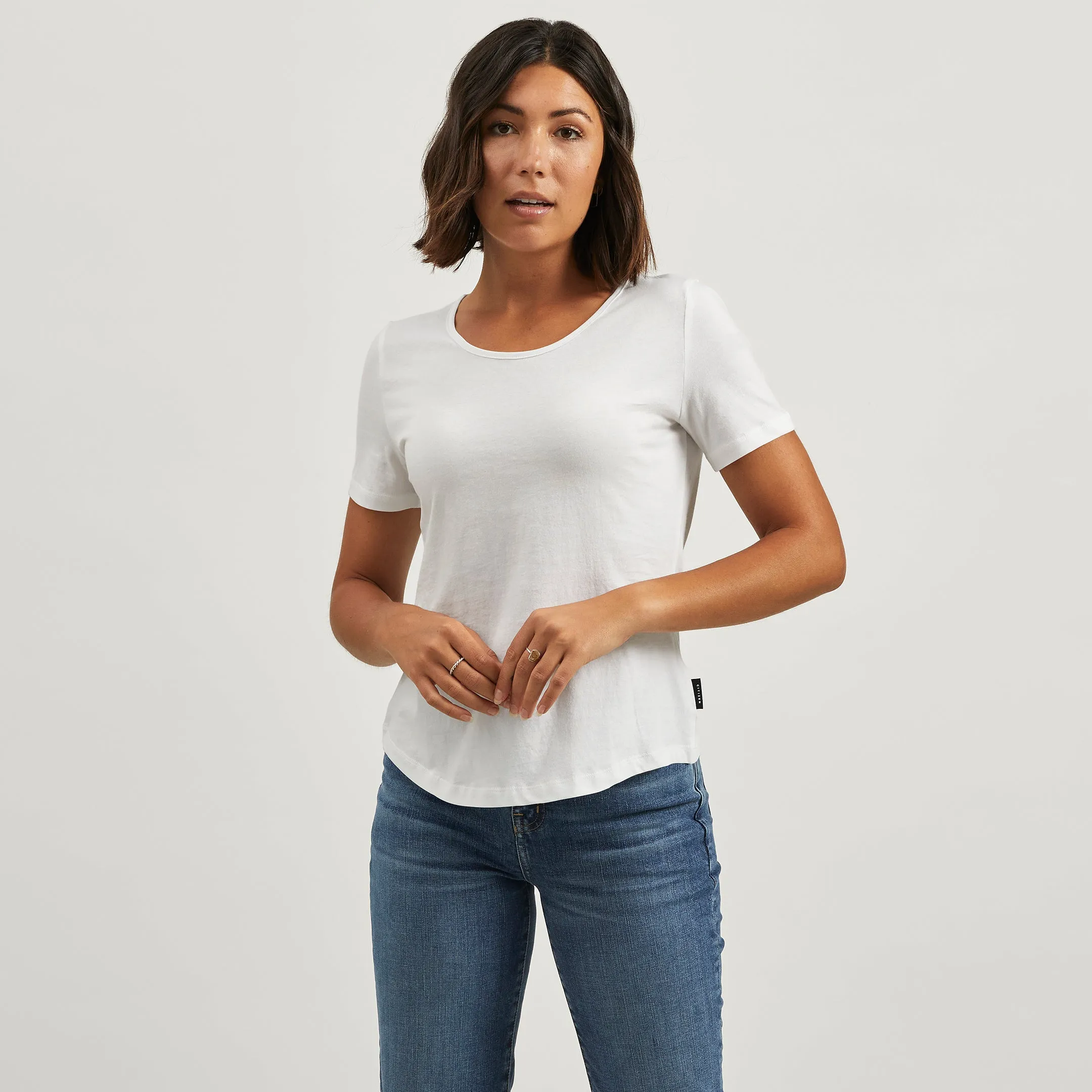 suitable for all genders Cotton Relaxed Crew Tee