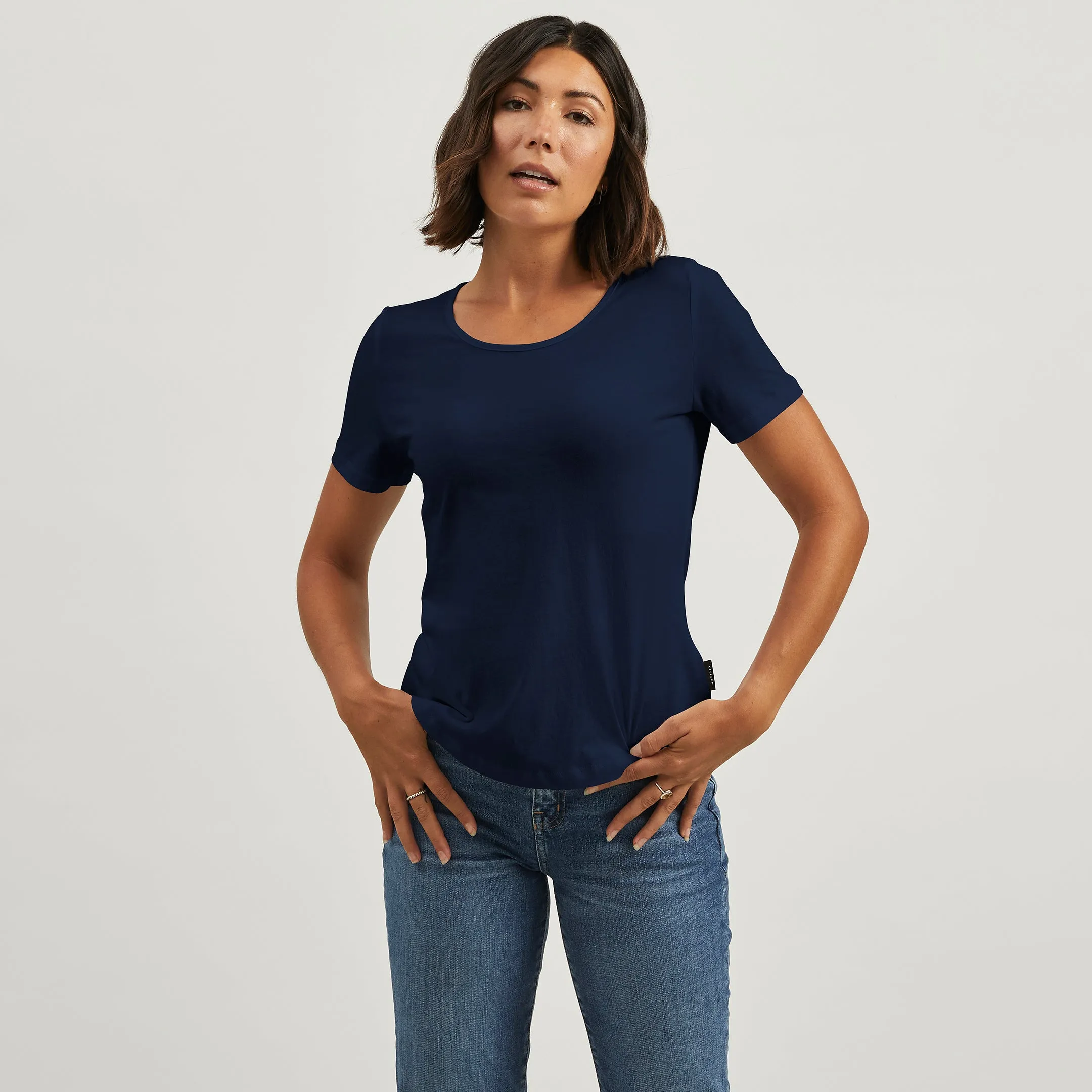 Cotton Relaxed Crew Tee Sporty Design Casual Essential Wear