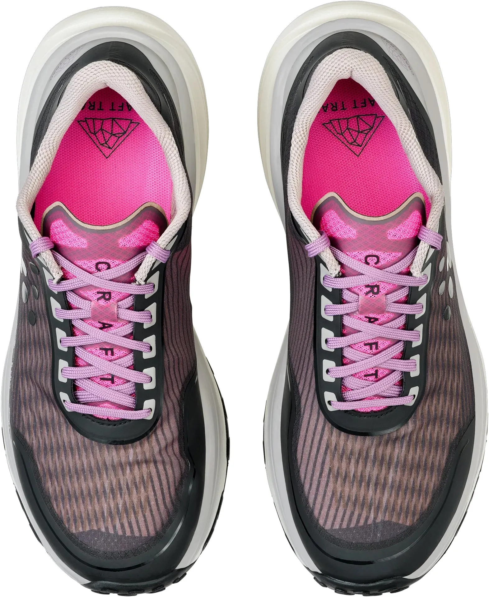 Endurance Design Textured Grip Surface Craft Pure Womens Trail Running Shoes - Black