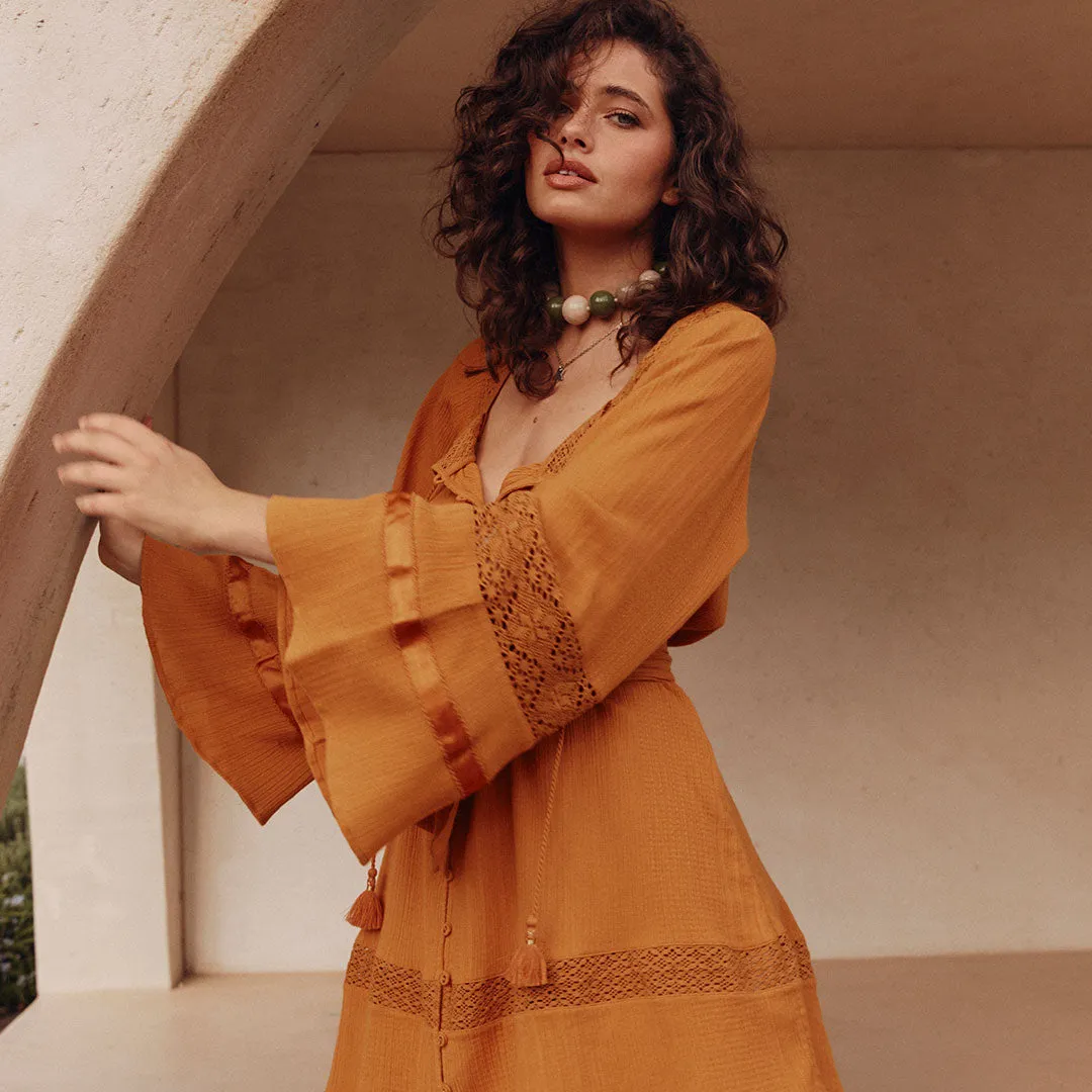 Pastel-Tone Serenade Tunic Dress