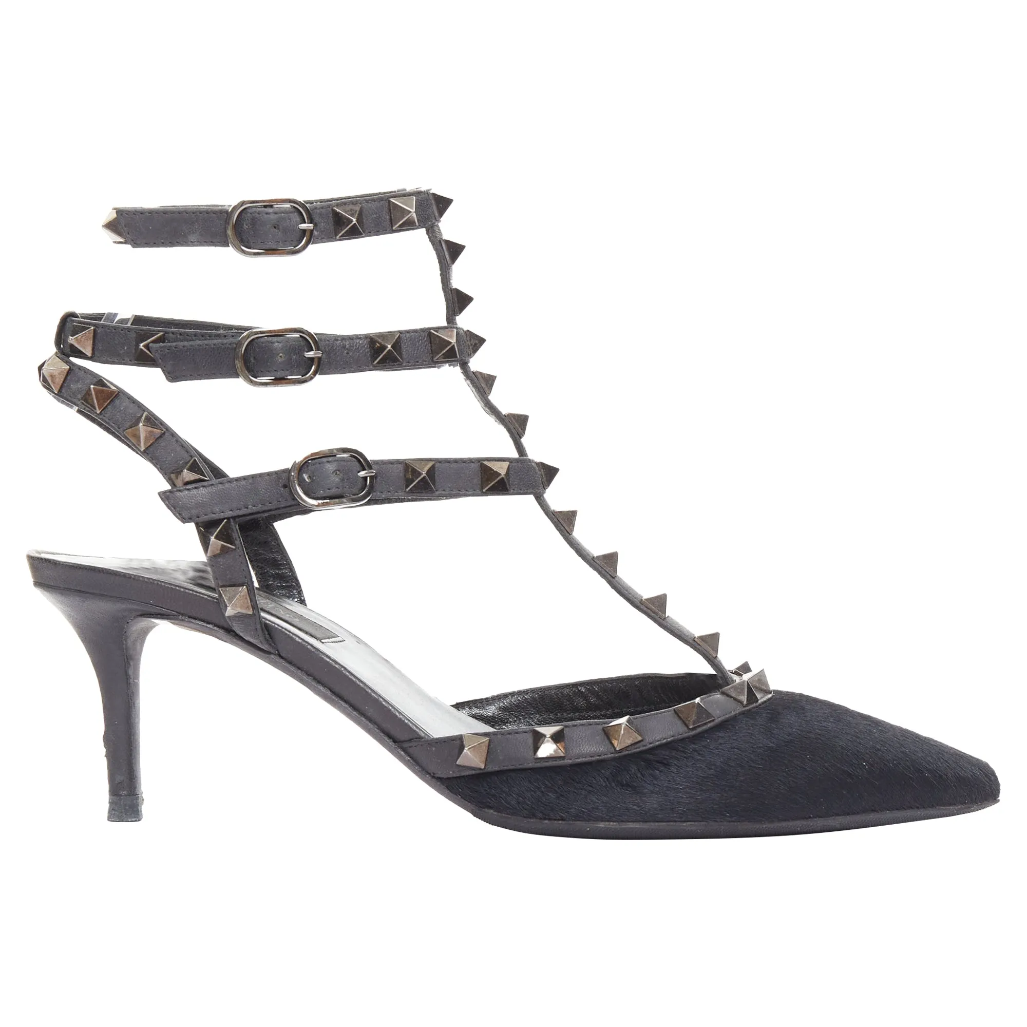 Valentino black horsehair cage sandals platform Fashion Mood