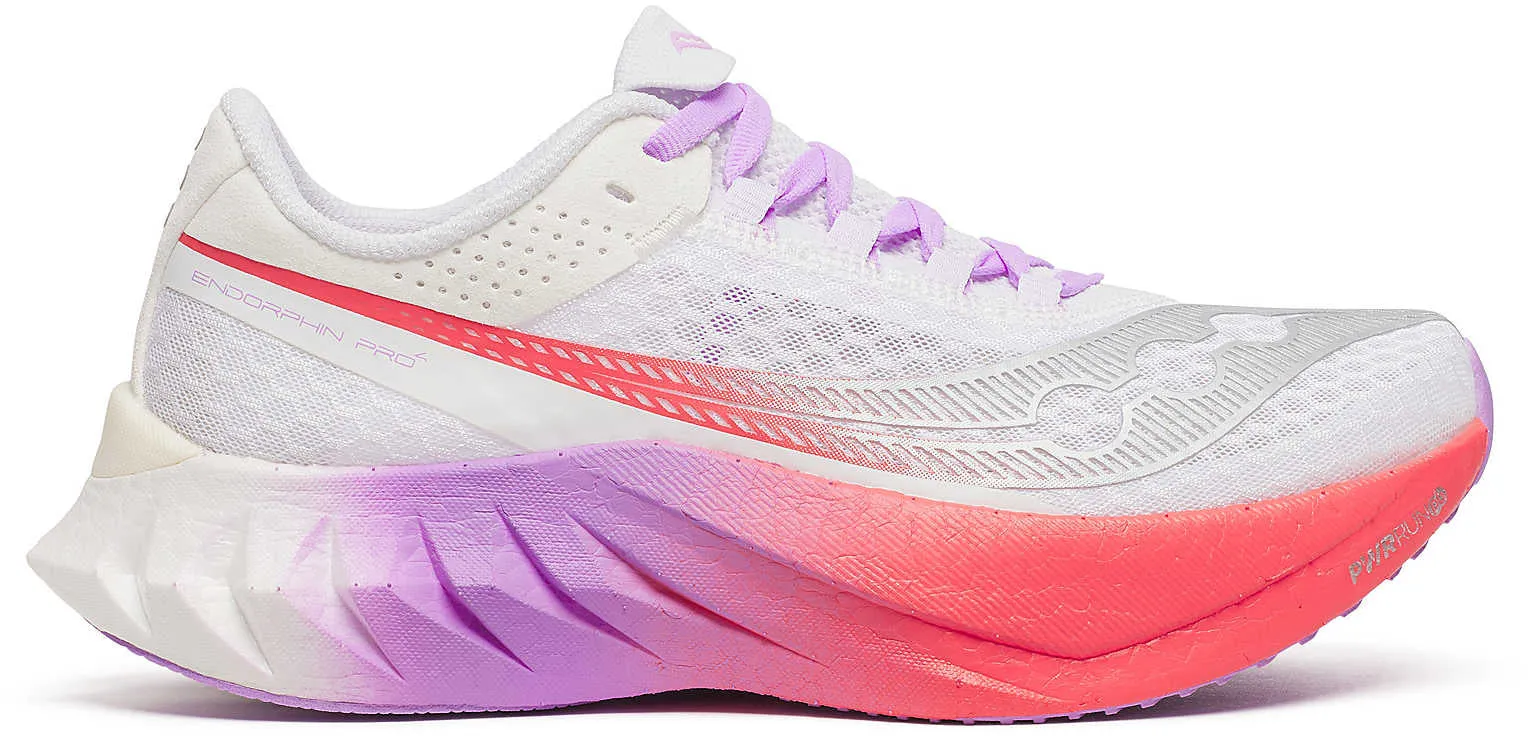 Saucony Endorphin Pro 4 Womens Running Shoes - White Stable base