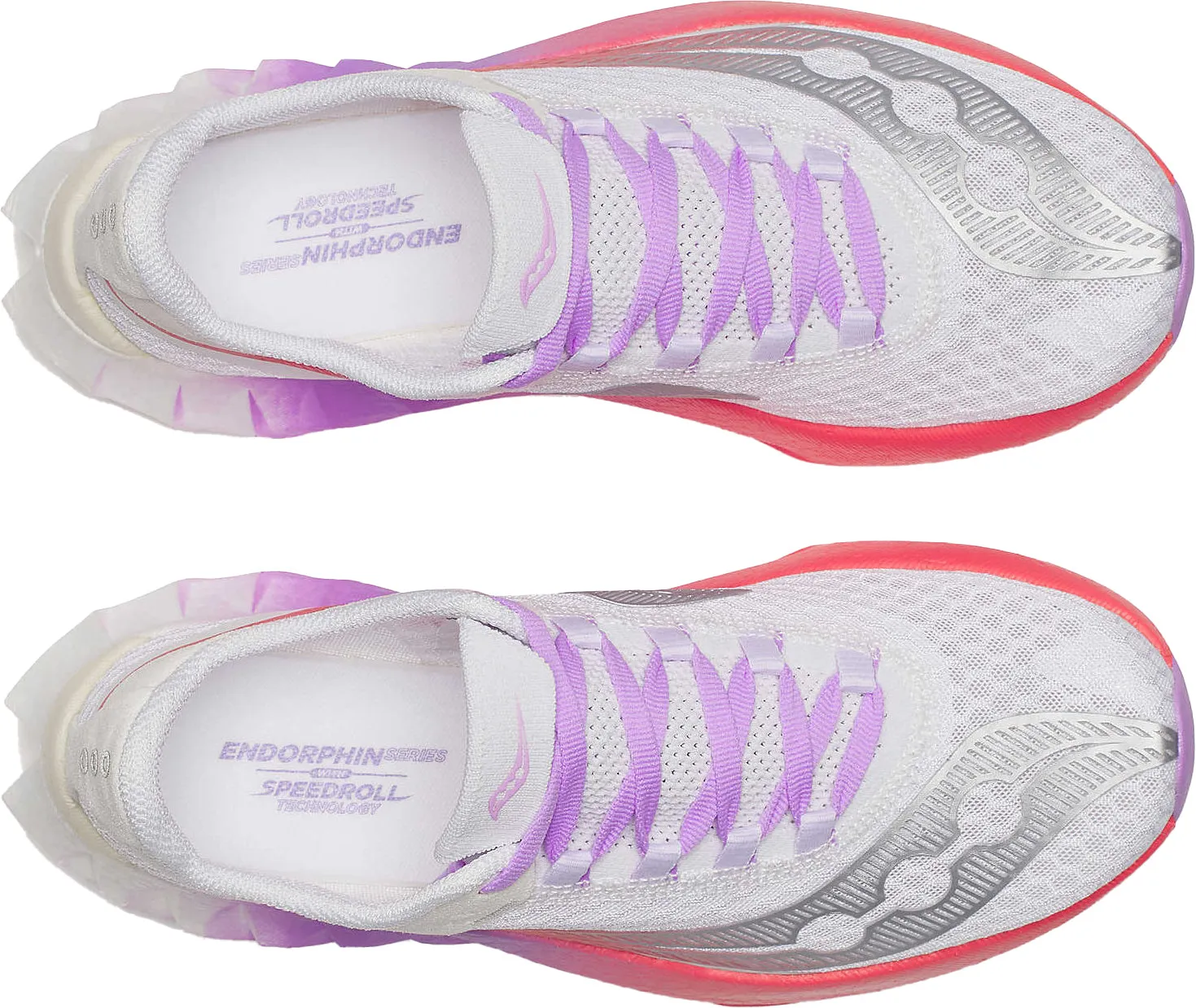 running in an urban area shoes Neutral Ride Saucony Endorphin Pro 4 Womens Running Shoes - White