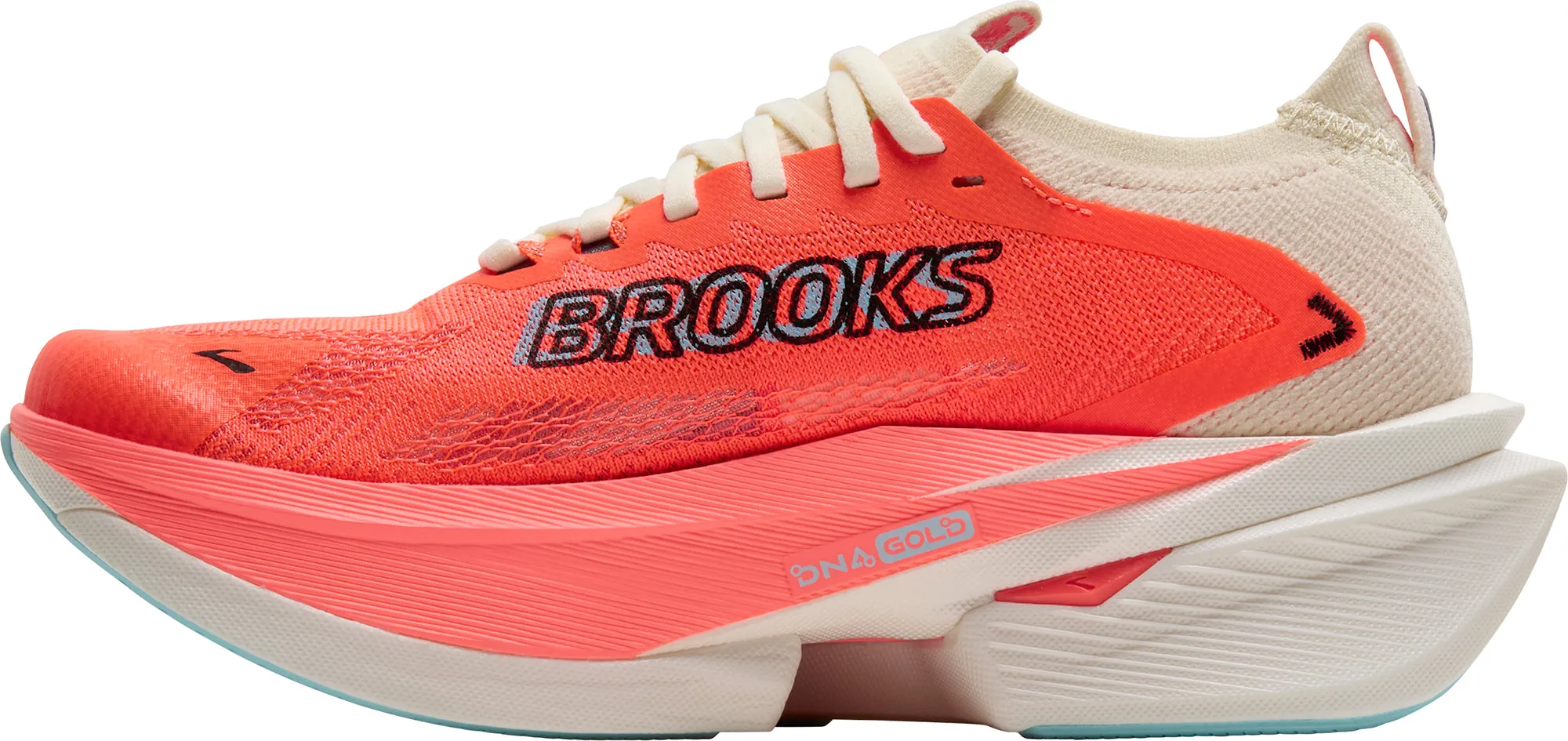 Brooks Hyperion Max 3 Womens Running Shoes - Orange Plush Insole Rubber - sole
