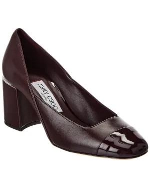 Jimmy Choo Jenson 65 Leather & Patent Pump Flexible Material