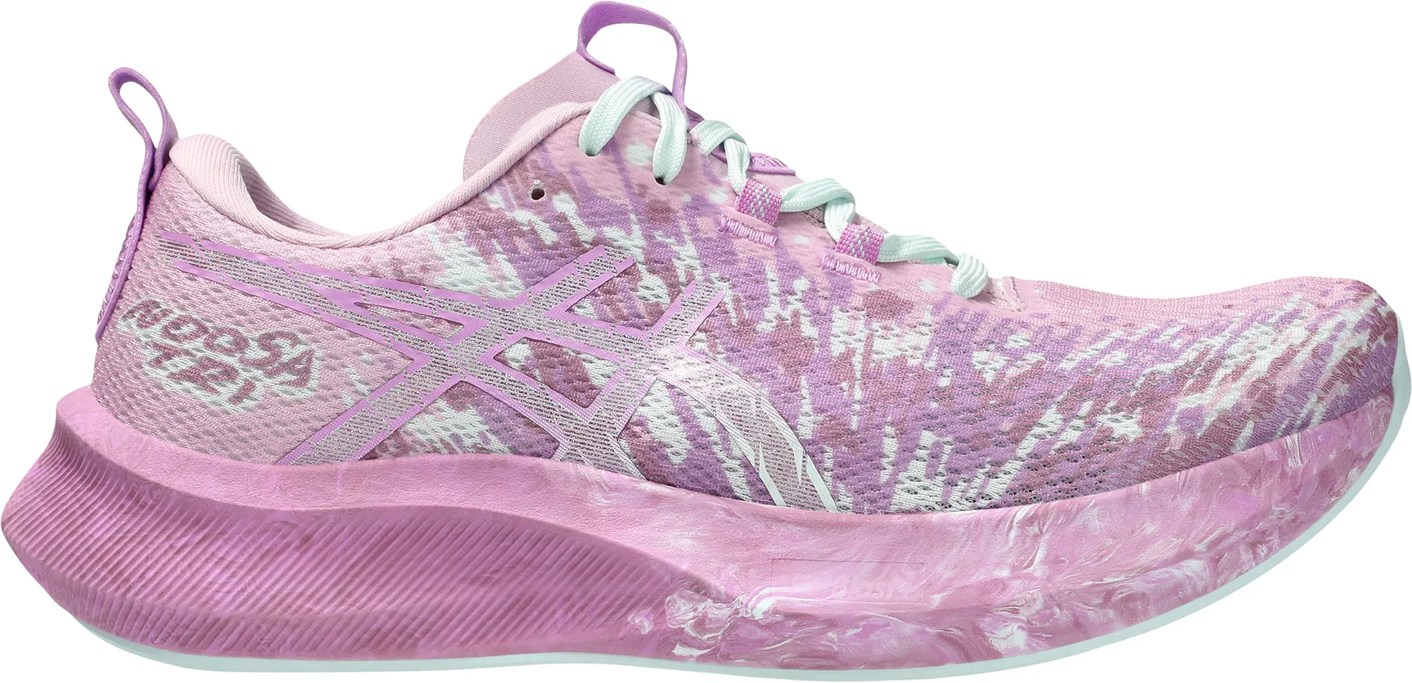Pressure Distribution System reinforced construction Asics Noosa Tri 16 Womens Running Shoes - Pink