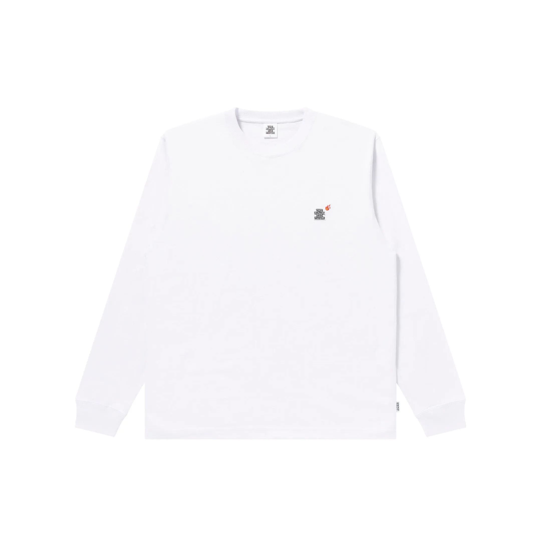 Cozy Flex Trendy popularity CUSTUM SMALL OG L/S TEE WHITE