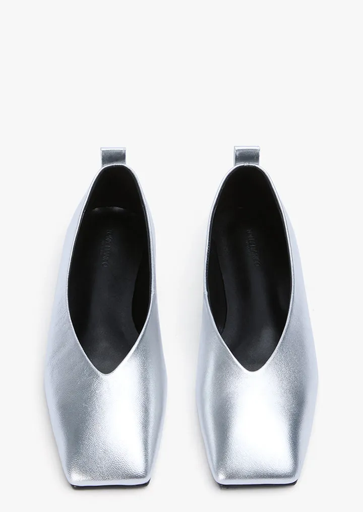 EVA sole Hazel Silver Nappa Metallic