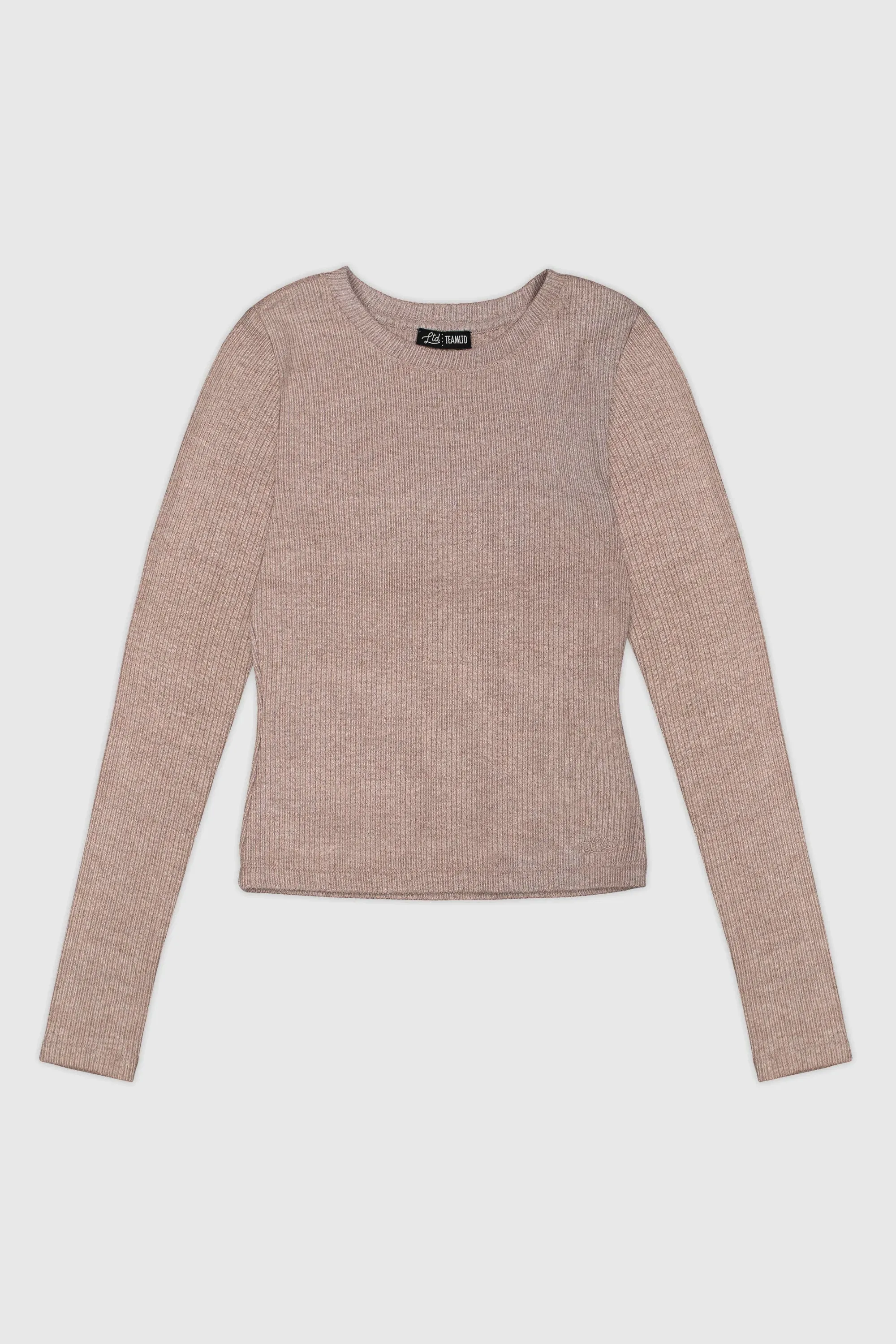 Daily Ribbed L/S Relax Trend Functional Side Gussets