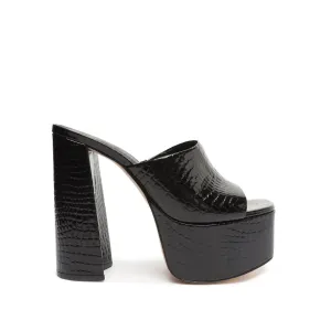 Darah Platform Sandal In Black Chic Shoes