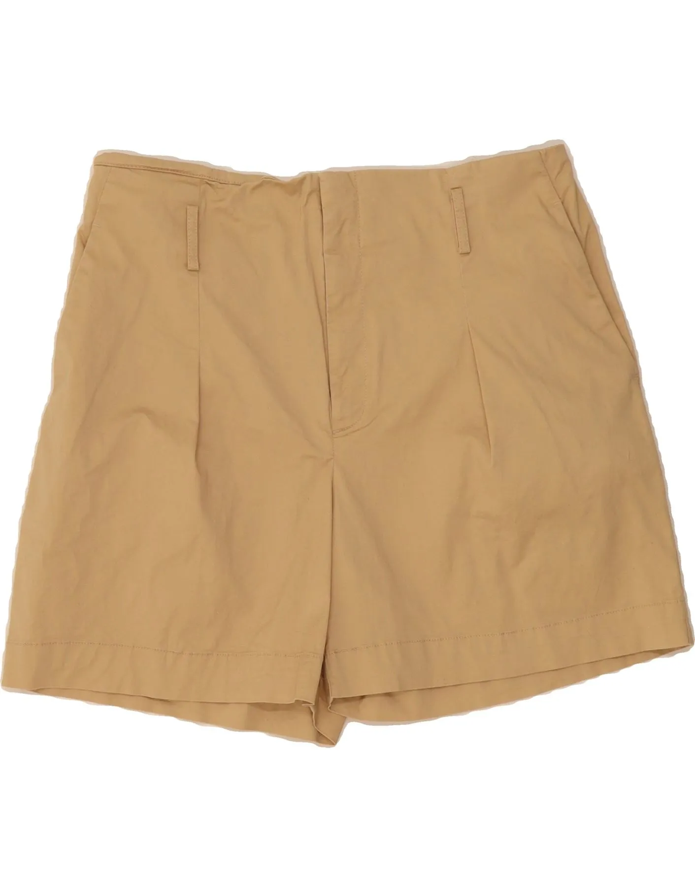 Oversized Fit Non Iron RALPH LAUREN Womens Chino Shorts US 10 Large W34 Beige Cotton