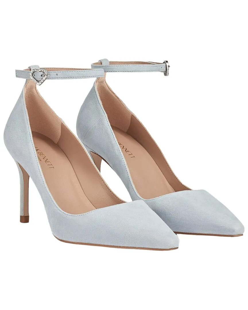 LK Bennett Catelyn Kid Suede Closed Courts Comfortable Straps