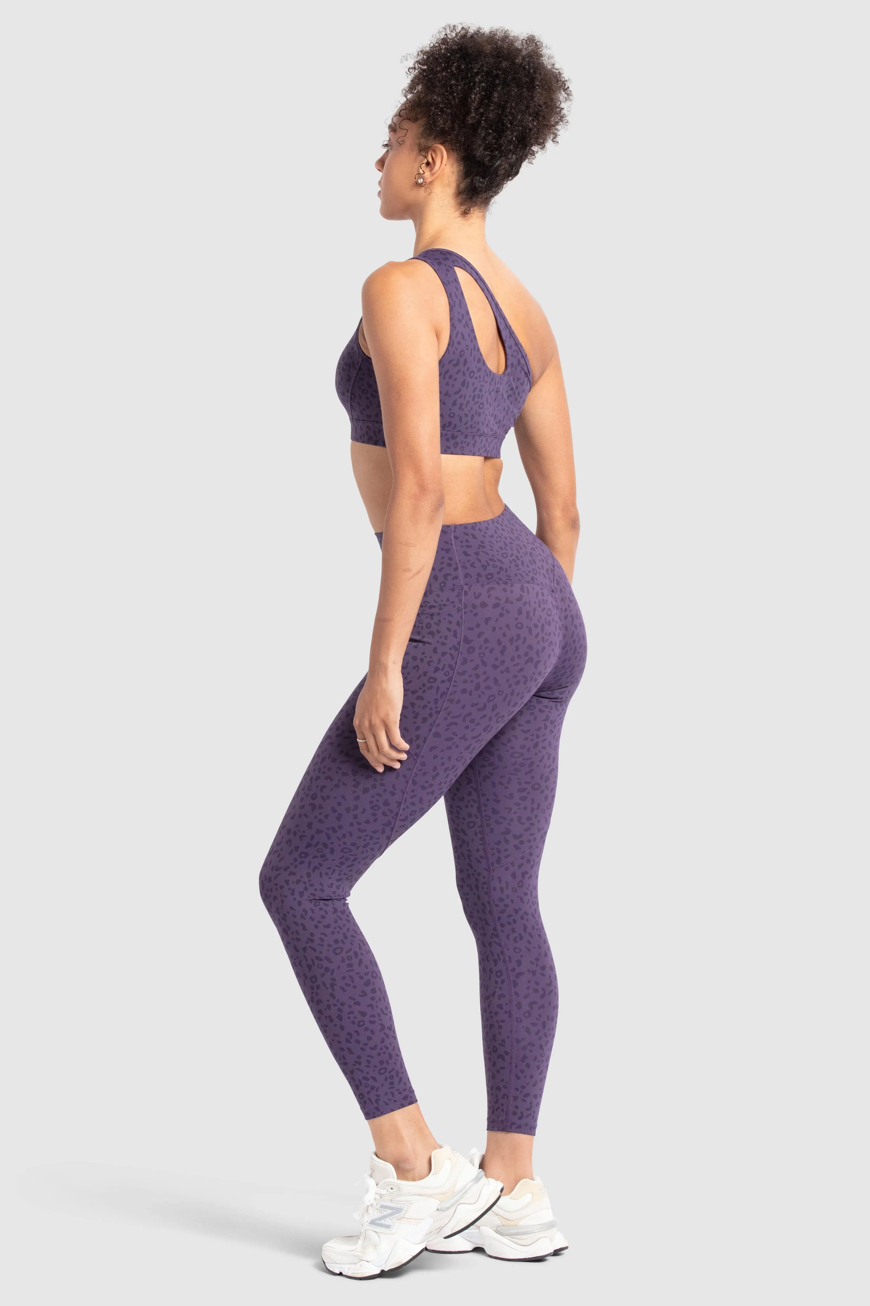 All-Day Wear Desire Leggings - Purple Leopard