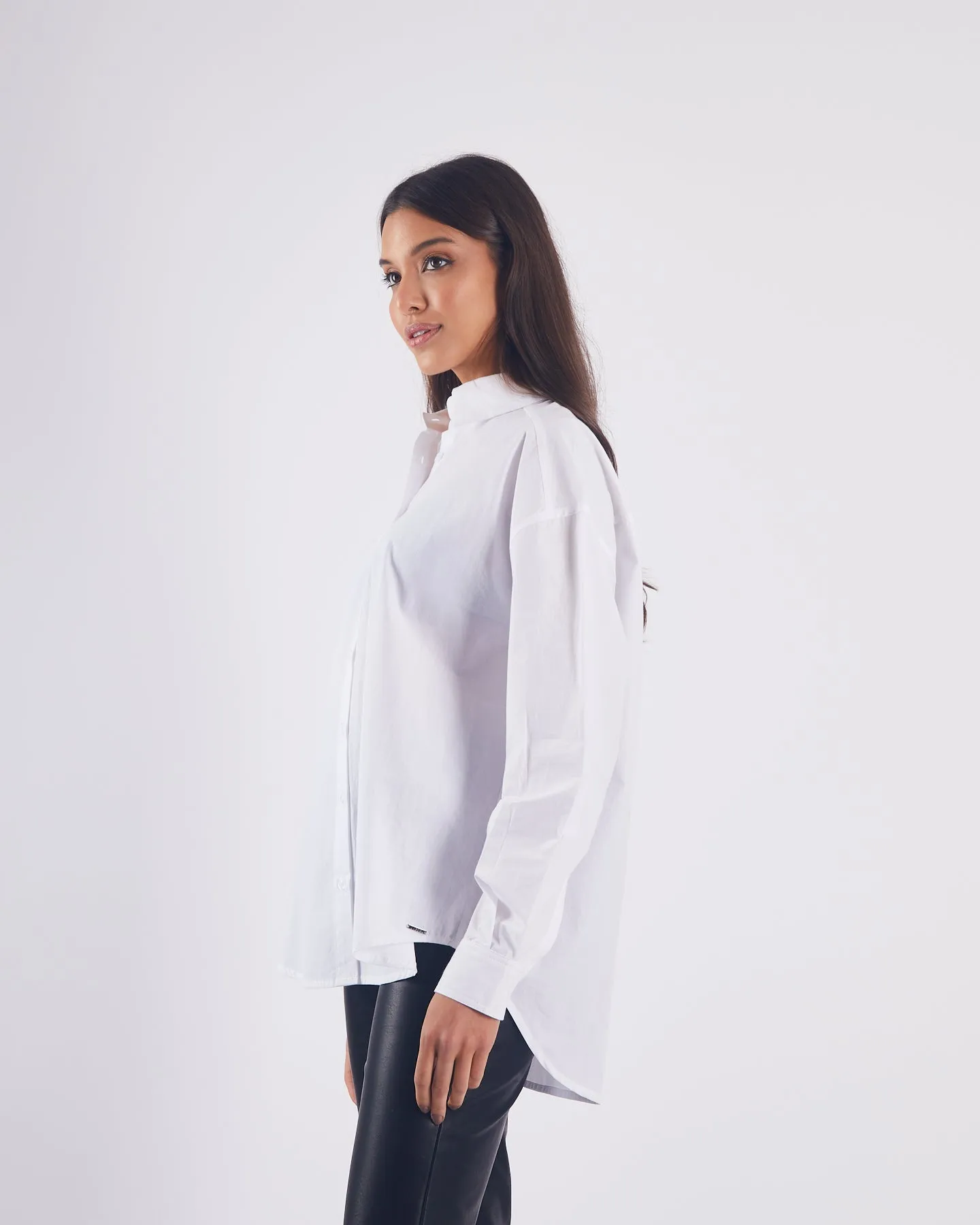 Winter Fashion AntiClingFabric Dinah Shirt White