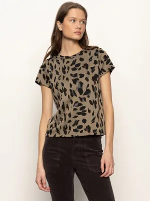 Double Knit Perfect Tee Winter Leopard Active Fit