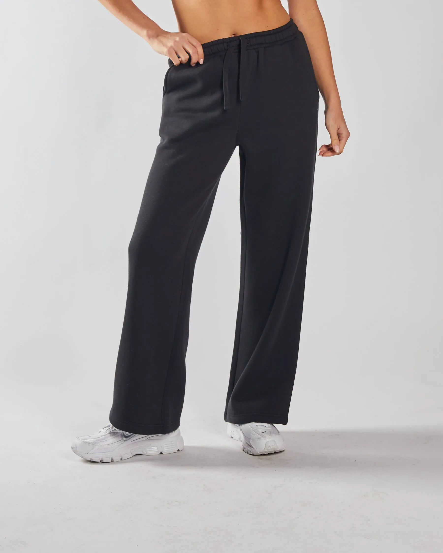 AllDayComfort Evie Wide Leg Jogger Black