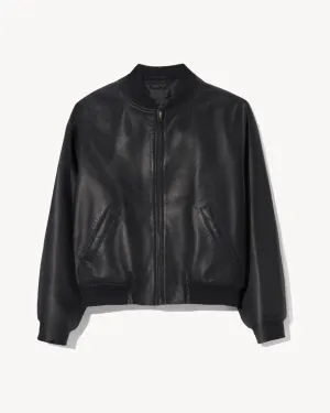 DRAVA LEATHER JACKET Smooth Zipper Action