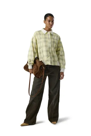 Odor Resistant Treatment Wrinkle Free Fabric Ducky Check Bomber Jacket