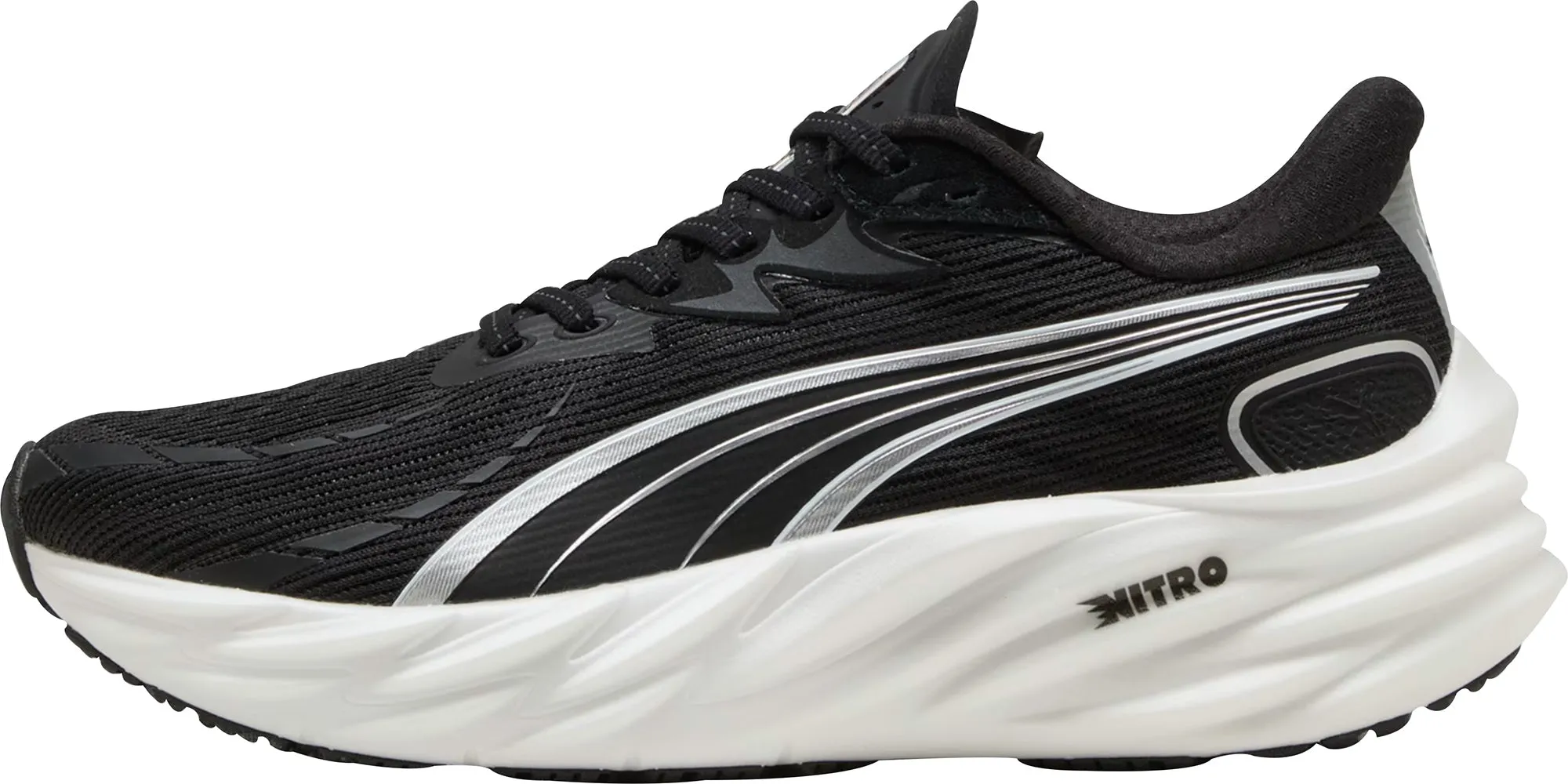 Puma Velocity Nitro 4 Womens Running Shoes - Black Kinetic - powered