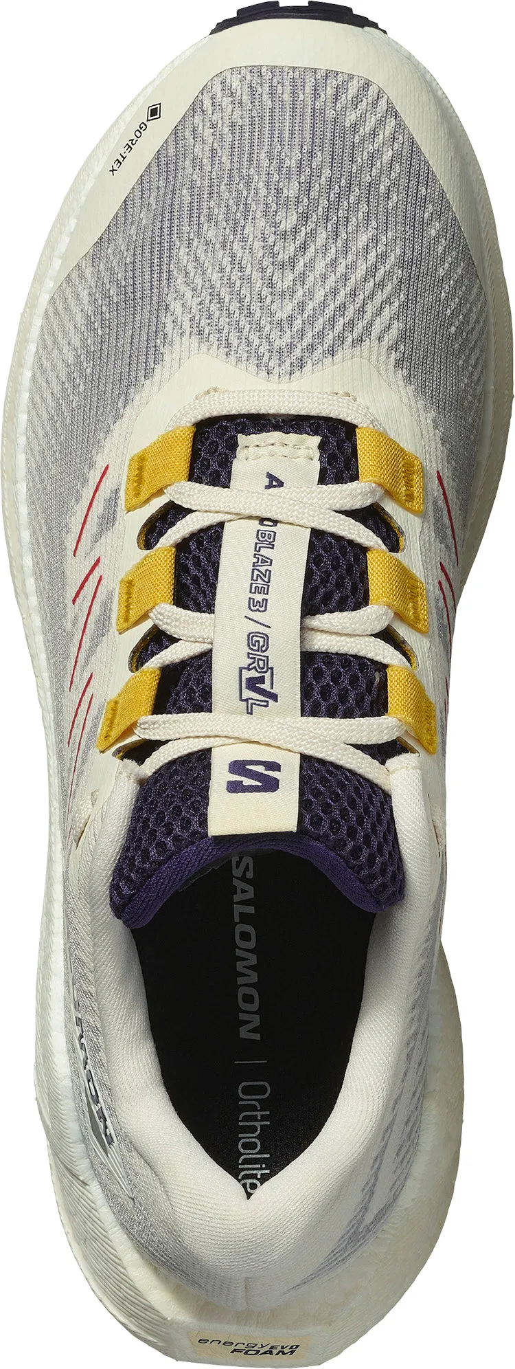 Salomon Aero Blaze 3 GRVL GORE-TEX Womens Trail Running Shoes - White traction - technology Stabilizing TPU