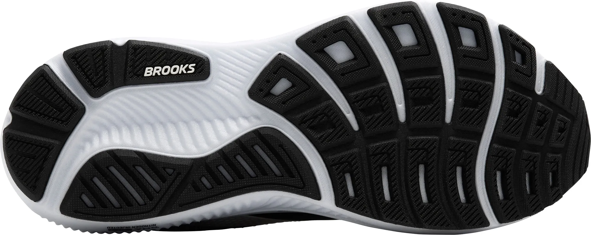 Brooks Ghost 17 Womens Running Shoes - Black Foot Shape Adaptive Cushioned Landing