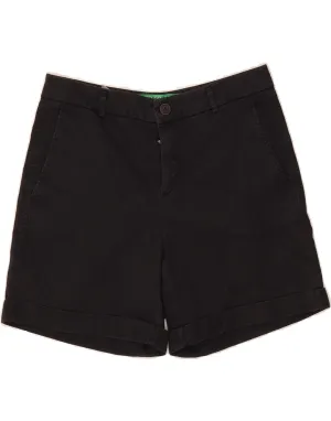 Ventilated Back Practical Choice BENETTON Womens Chino Shorts UK 8 Small W27  Navy Blue Cotton