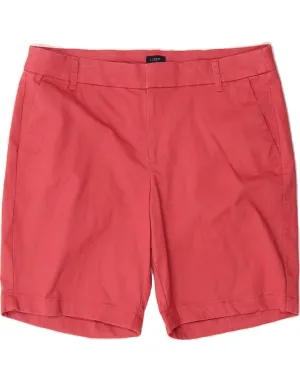 J. CREW Womens Chino Shorts US 14 XL W36  Pink Cotton Smart Look Eco-Friendly Fabric