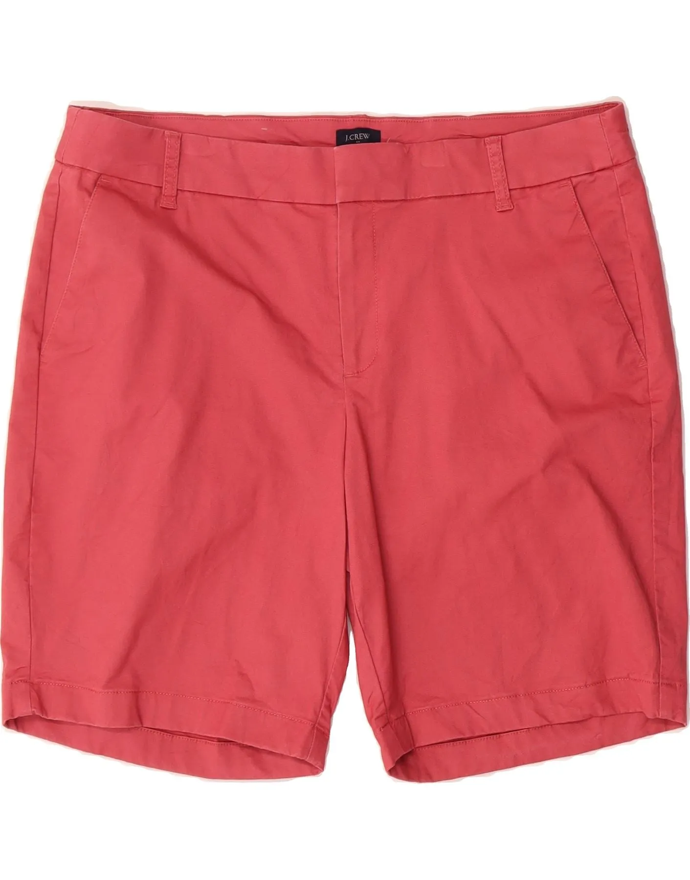J. CREW Womens Chino Shorts US 14 XL W36  Pink Cotton Smart Look Eco-Friendly Fabric