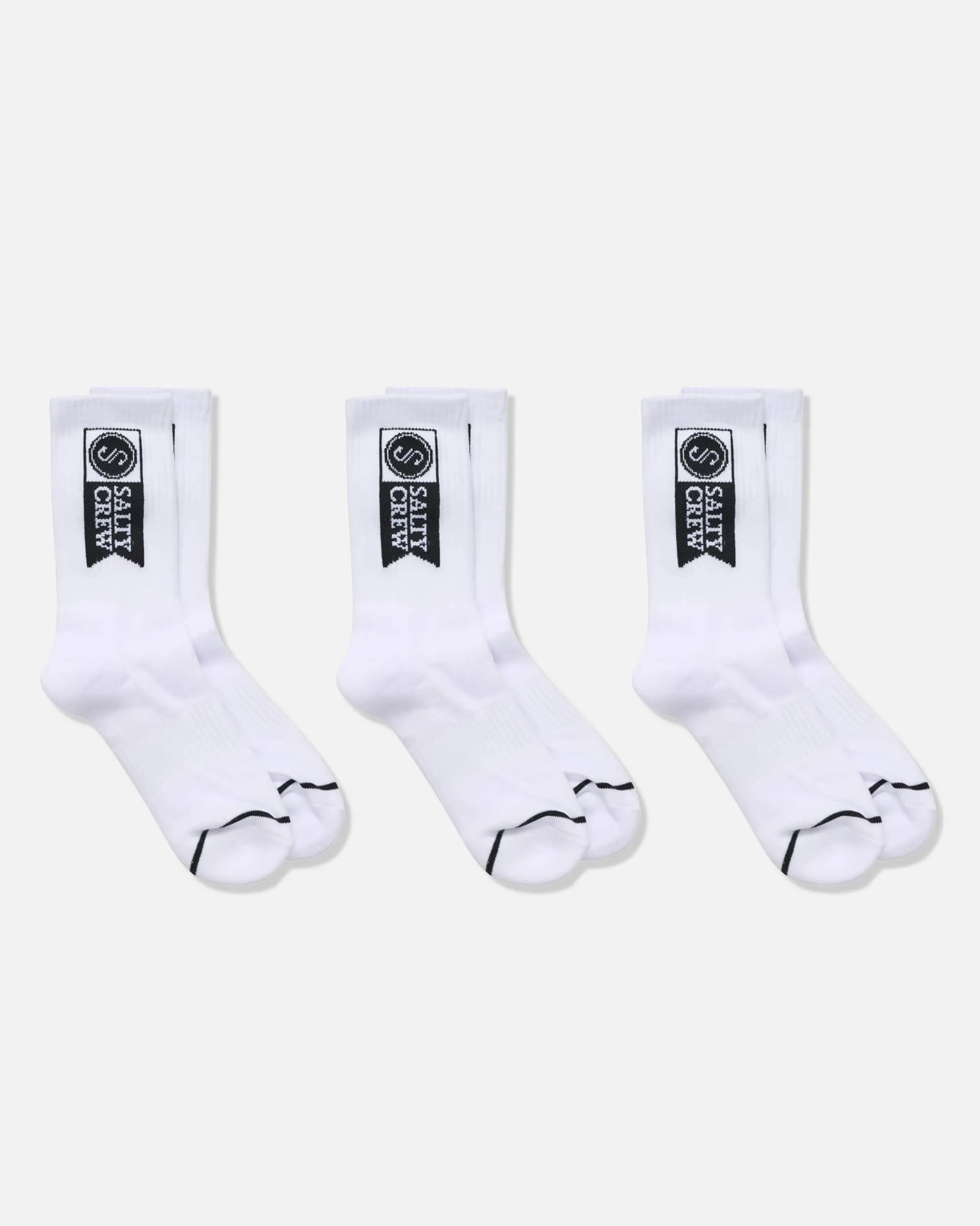 waterproof Easy Comfort Alpha Sock 3pk - White