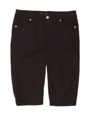 Ergonomic Back Panel TOMMY BAHAMA Womens Casual Shorts W32 Large Black Cotton