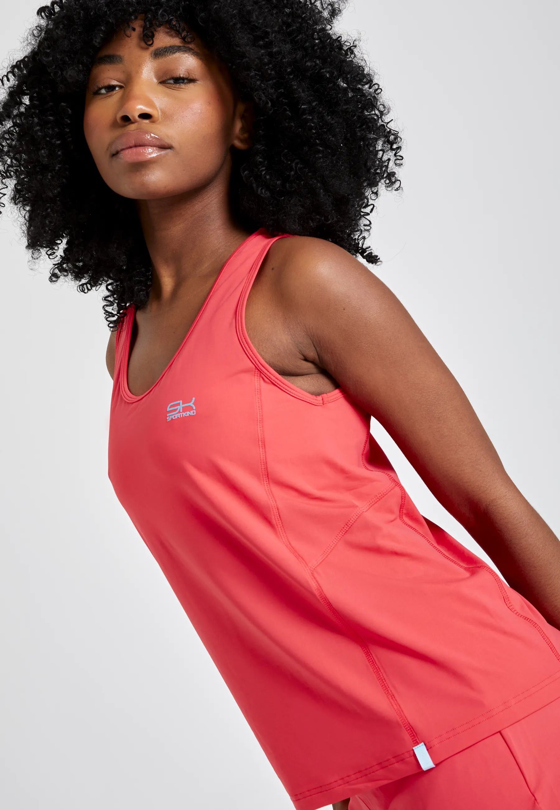 Tennis Loose Fit Tank Top Basic, peach Multi Layer Protection Construction - ready