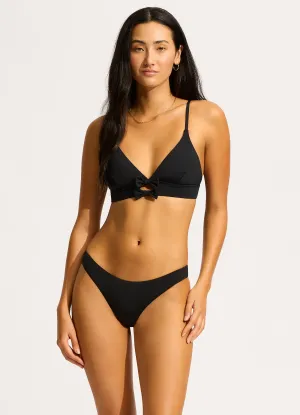 Thermal Regulation Layer Non Slip Elastic Beau Mini Hipster Bikini Bottom - Black