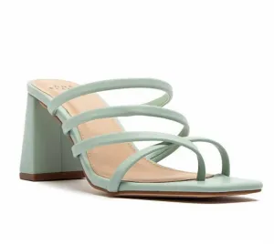 Women's Kerstin High Heels In Light Blue Adjustable Straps Matte Finish
