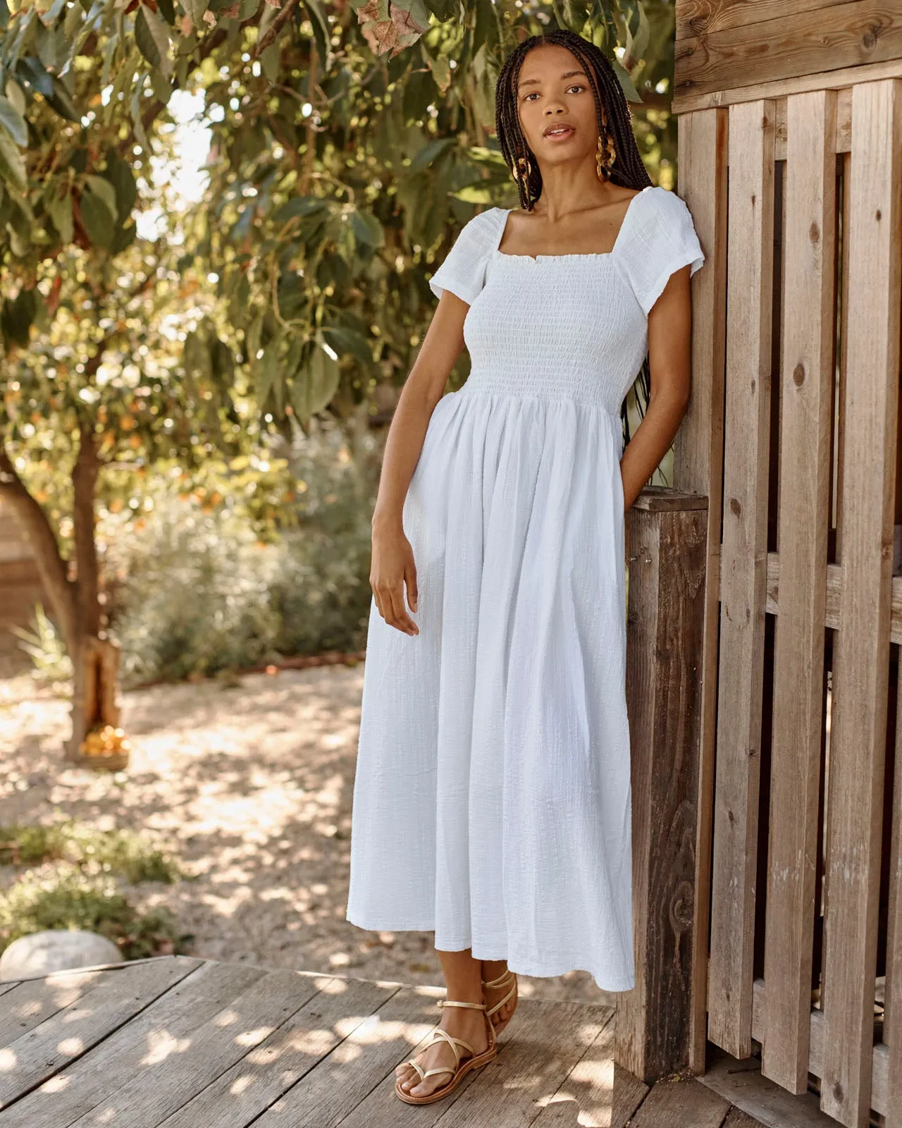 Cool Layers Edgy vibes Tai Ruched Midi Dress