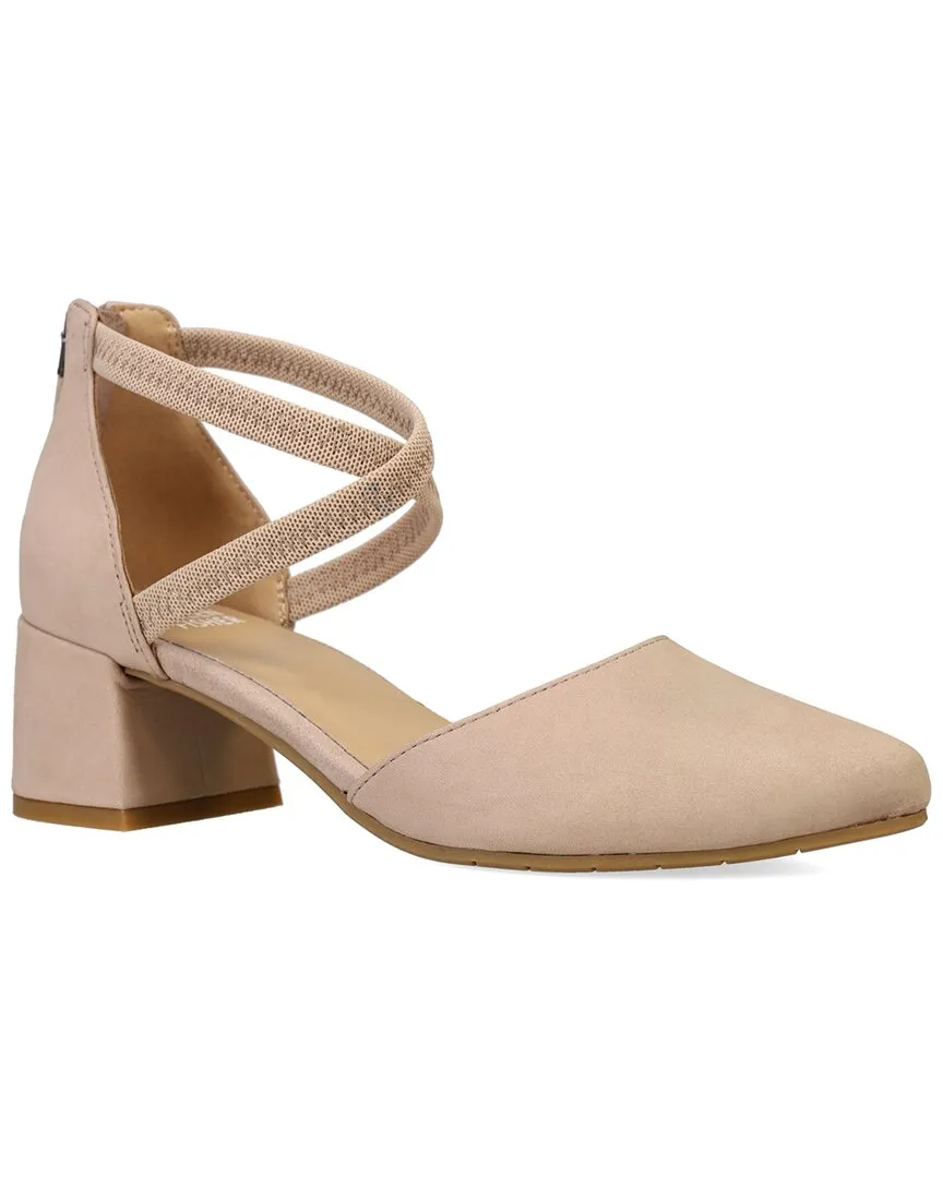 EILEEN FISHER Venice Leather Pump Tapered Heel Dressy Footwear