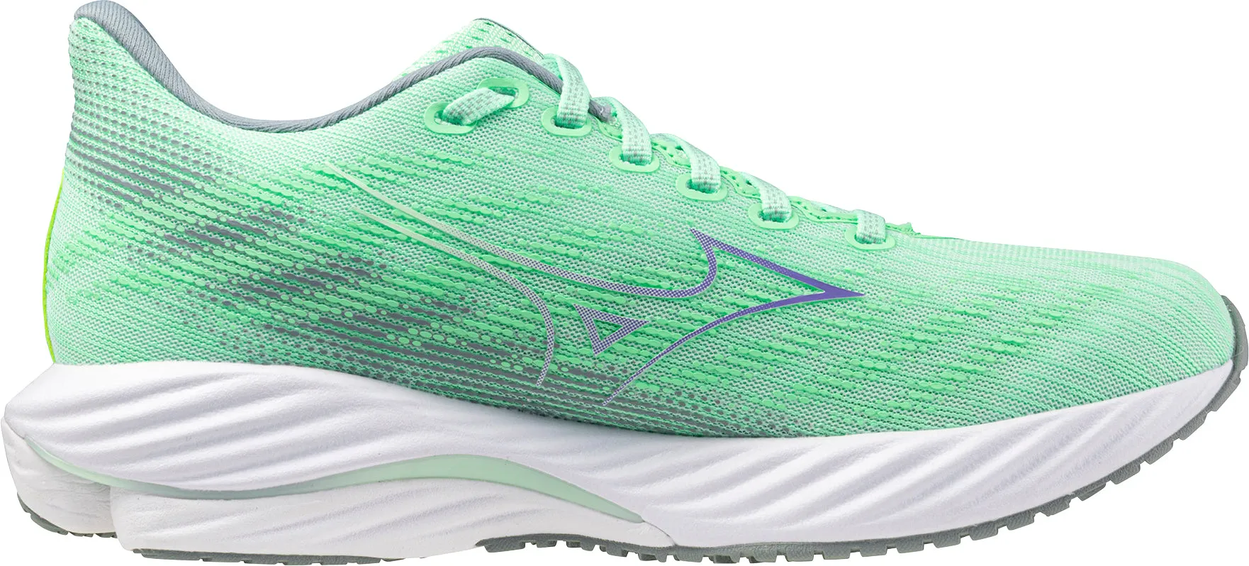 Mizuno Wave Rider 28 Womens Running Shoes - Green Hyper Responsive Foam