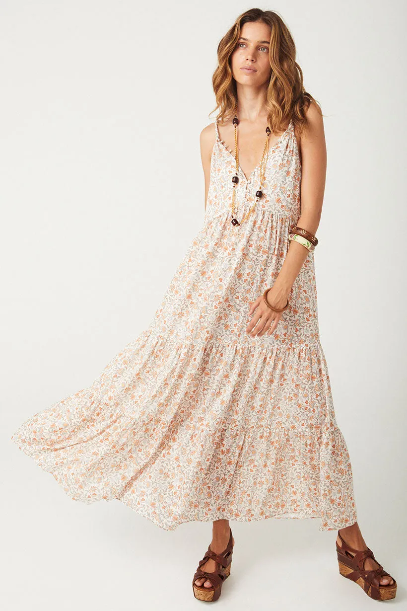 Sunshine Bandit Strappy Gown Feminine empire waist dress
