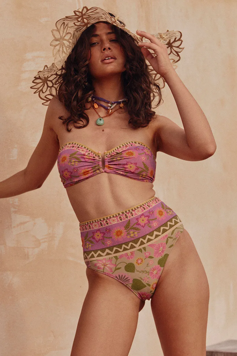 Goldie Shimmer High Waist Pant Flatlock stitching MinimalistStyle