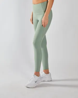 Ellie Studio Hr Pant Moss Green Ventilated Back Panel Quick Wear