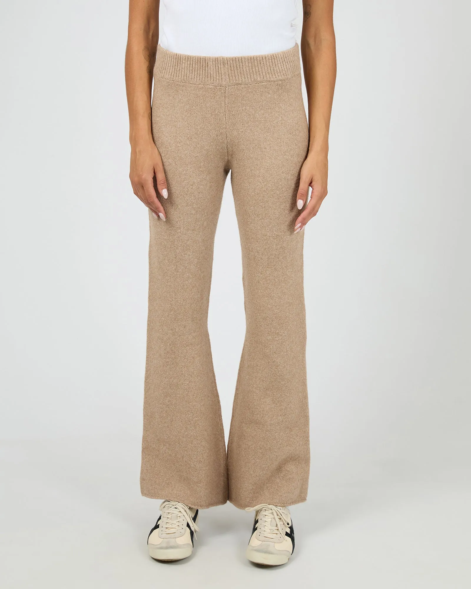 Elliot Knit Pant Oatmeal Non slip grip Weekend Ready