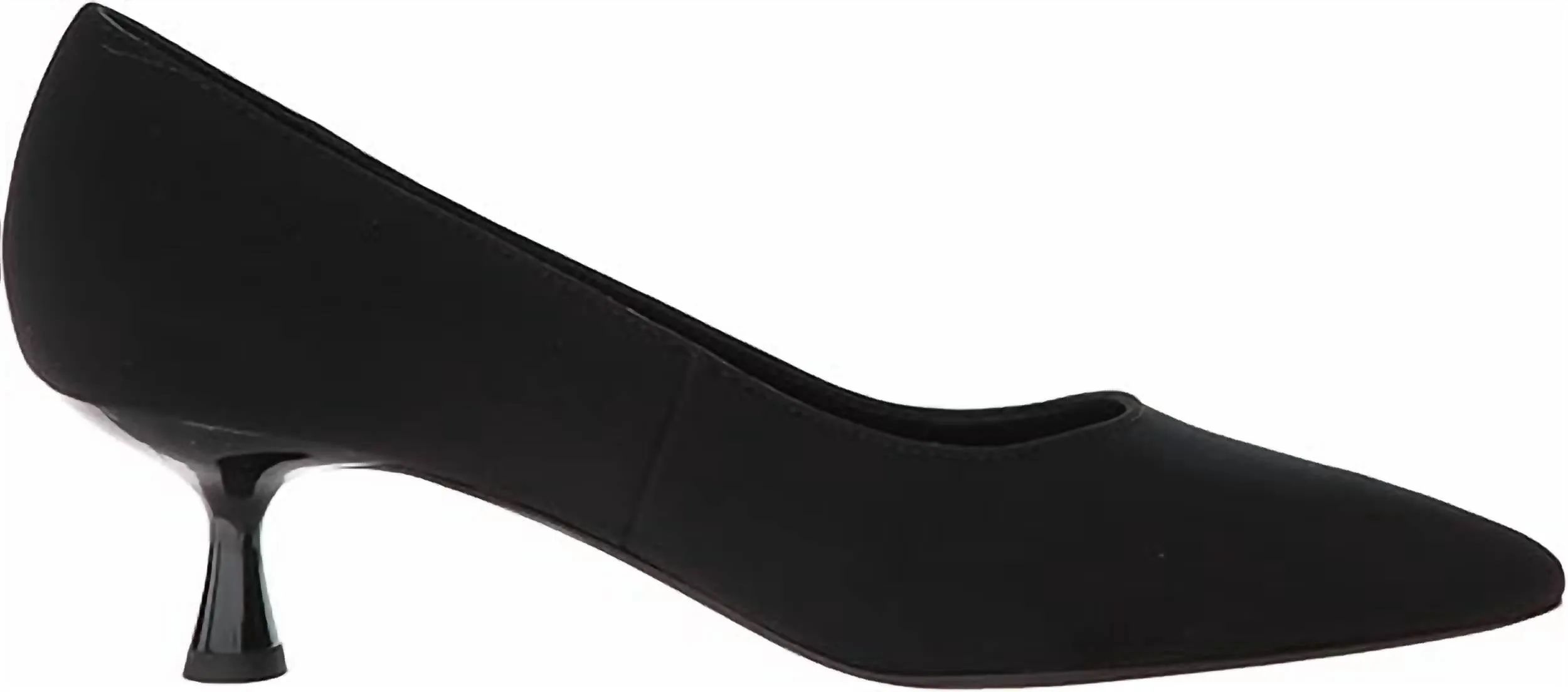 Women's Bon Crepe Pump In Black Comfortable Footbed