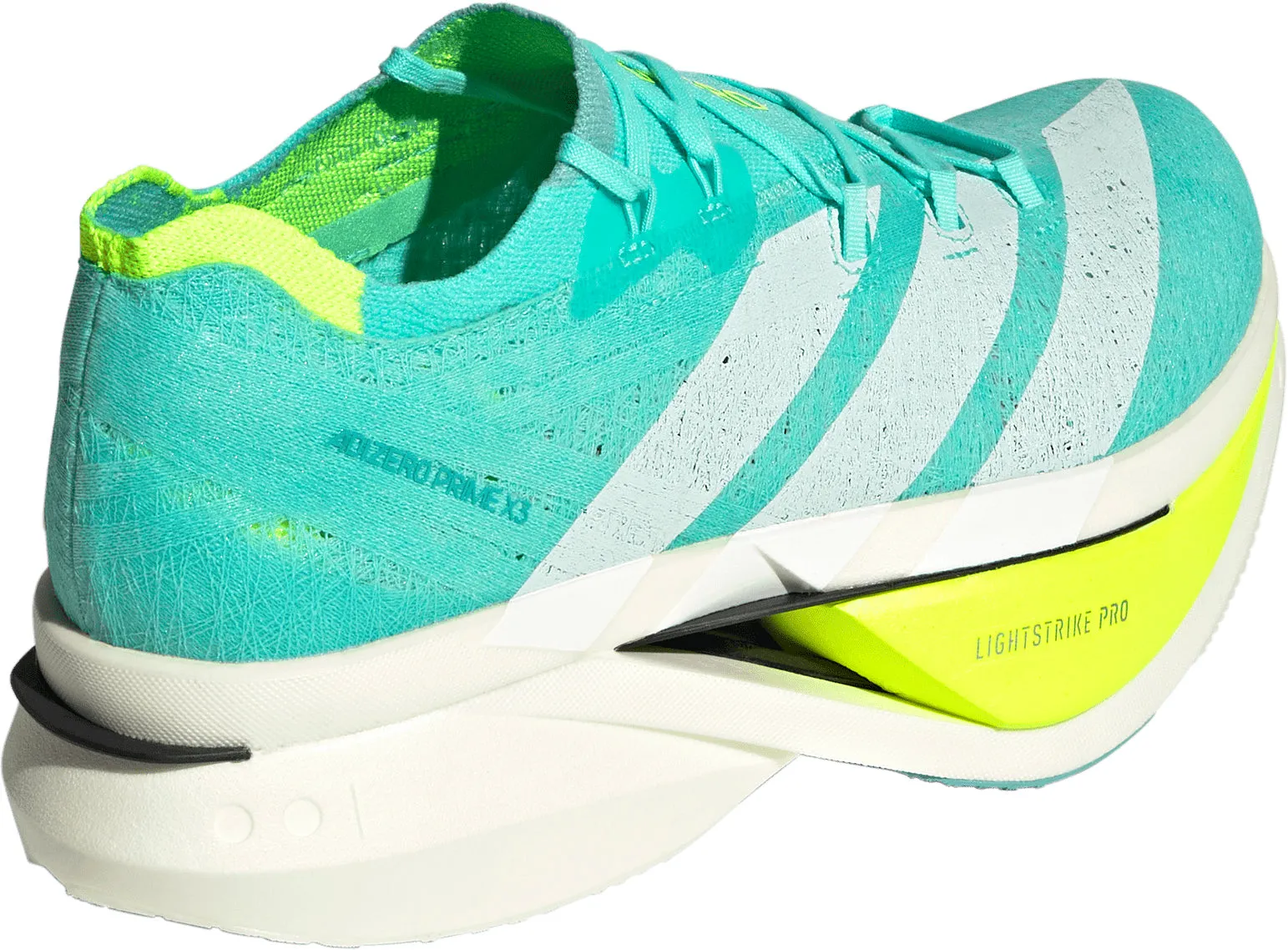 adidas Adizero Prime X3 Strung Running Shoes - Green Aerobic Reaction Design