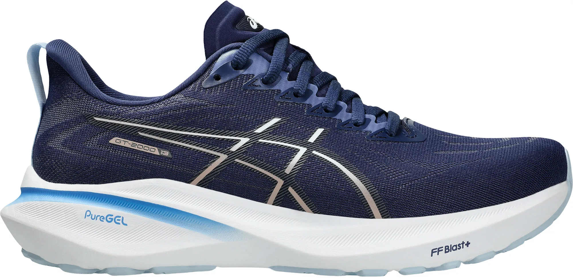 Mid Top Asics GT 2000 13 Womens Running Shoes - Blue
