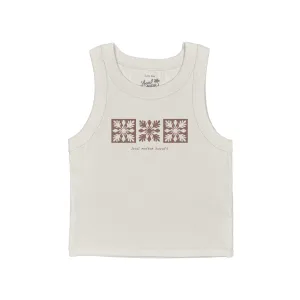 PUA BAND RIB CROP TANK TOP Active Wear Flexible Neckline