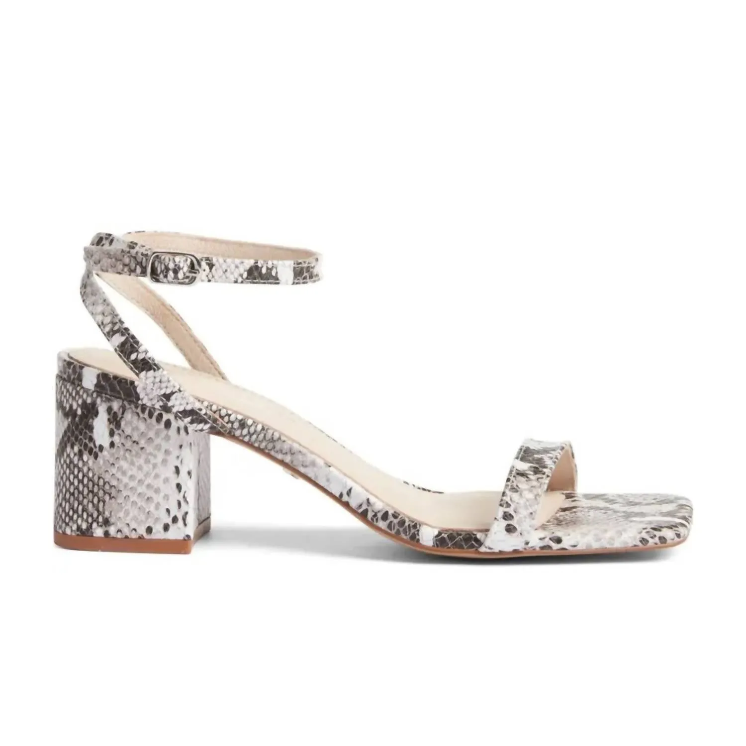 High Quality Shoes Men's footwear Women's Diana Block Sandal In Natural Snake