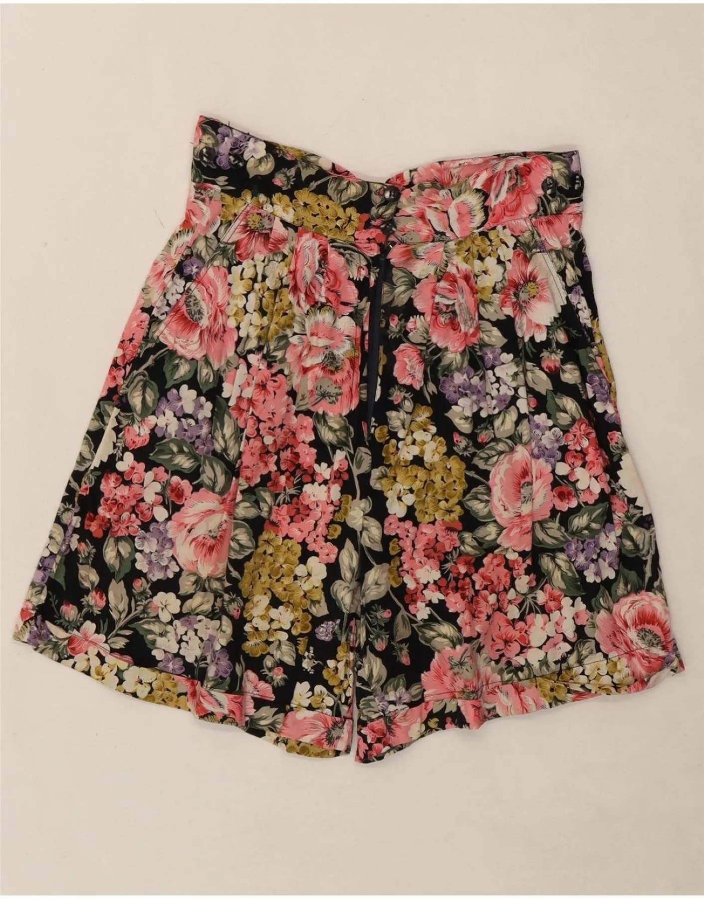Odorless Binding Tape VINTAGE Womens Casual Shorts UK 12 Medium W26 Multicoloured Floral