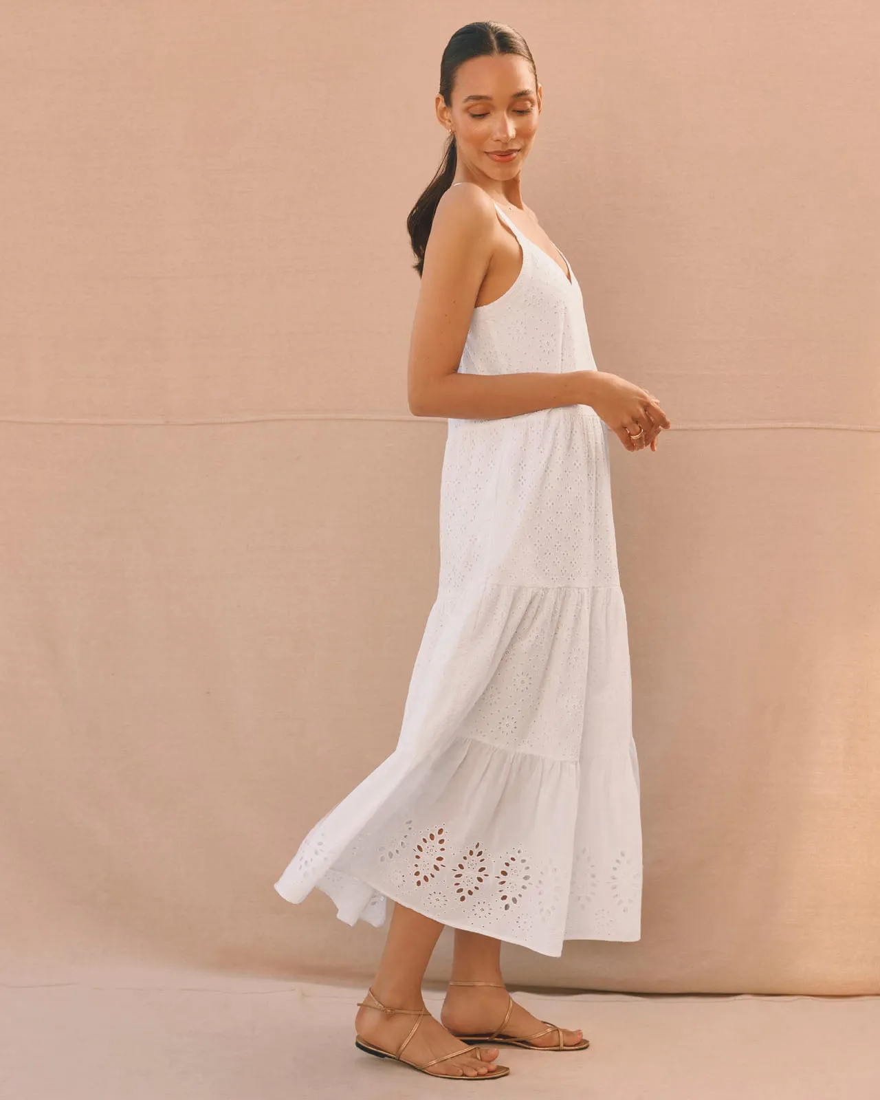 Comfortable fit Wynona Eyelet Dress